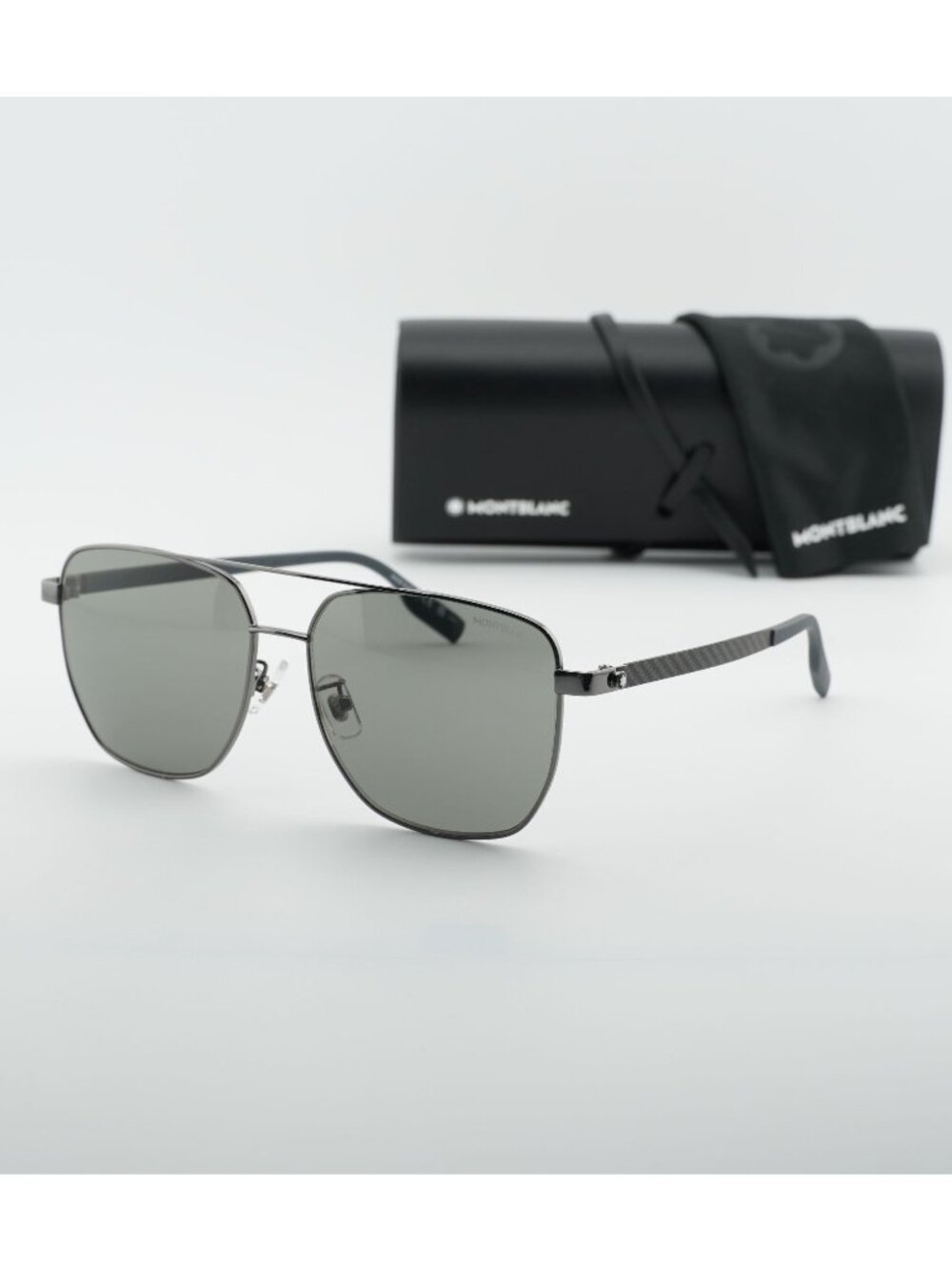 Montblanc MB0184SK 002 Square Sunglasses - Grey